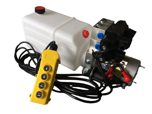 G3/8" Oil Port Mini Hydraulic Power Packs , DC 24v Hydraulic Power Pack With 8L Plastic Oil Tank