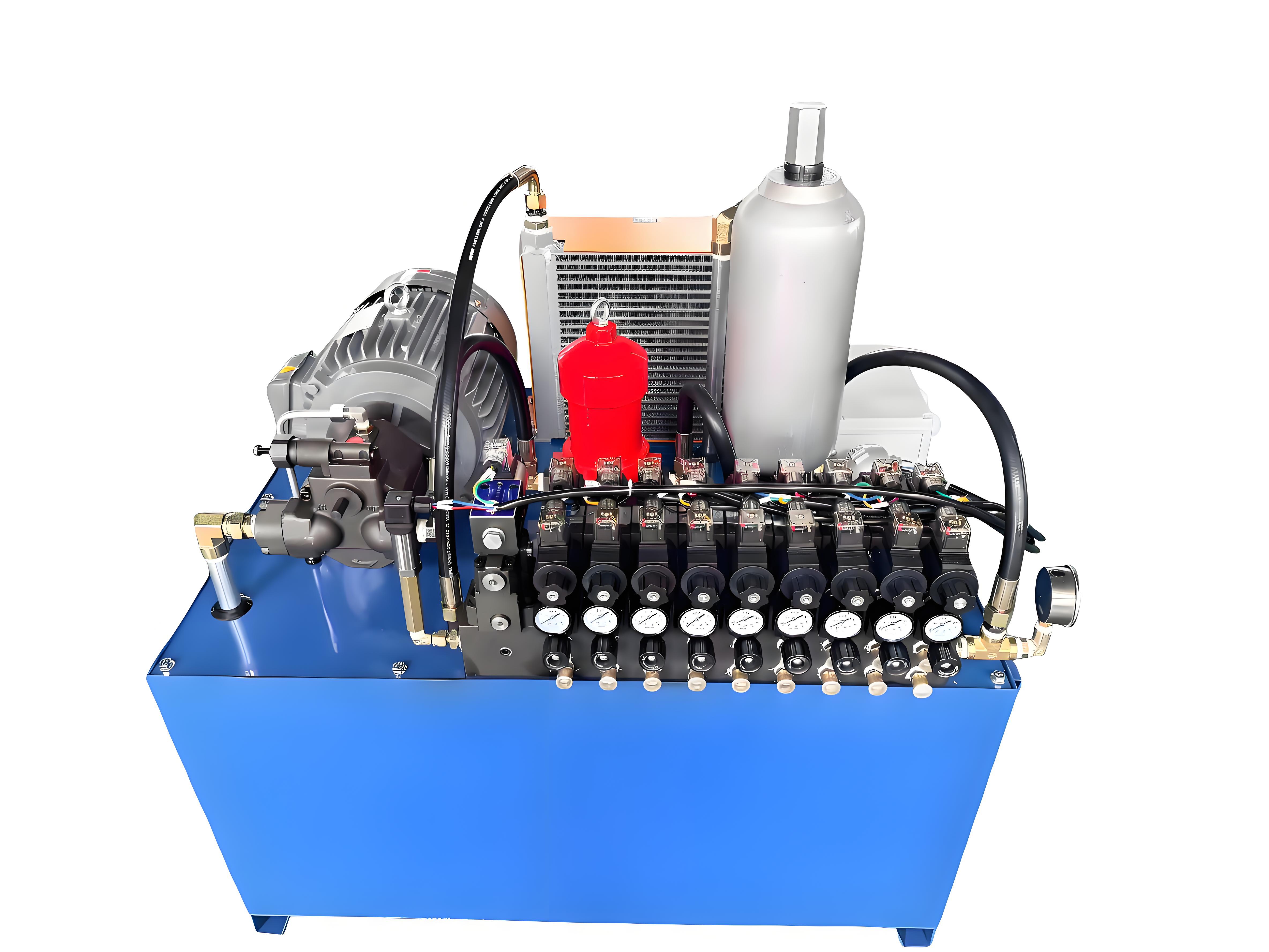 Hydraulic Power Unit-6L Steel Tank 2.5cc/R Hydraulic Gear Pump With Motor AC 380V 750W 1450RPM-2