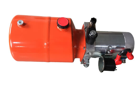 Orange Stahltank 6L DC-Vertrags-Hydraulikaggregat für Dump-Anhänger